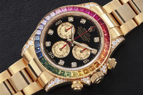 rolex daytona rainbow with diamonds|Rolex daytona rainbow 2022 price.